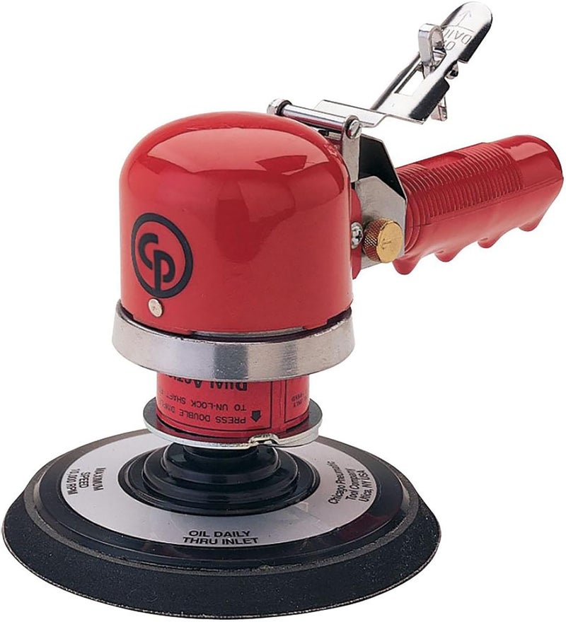 Chicago Pneumatic CP870-6 Inch (150 mm), Air Random/Rotary Sander Tool, Non-Vacuum, PSA, 10000 RPM, Home Improvement, Woodworking, Rust Removal, Polisher - Image 5